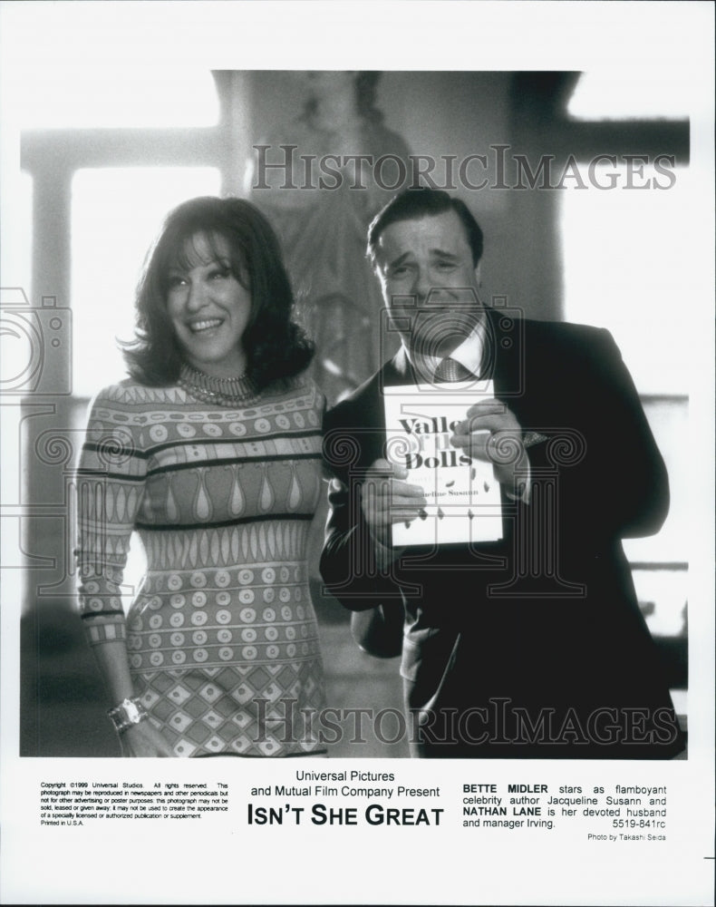 2000 Press Photo Nathan Lane,Bette Midler &quot;Isn&#39;t She Great&quot; - Historic Images