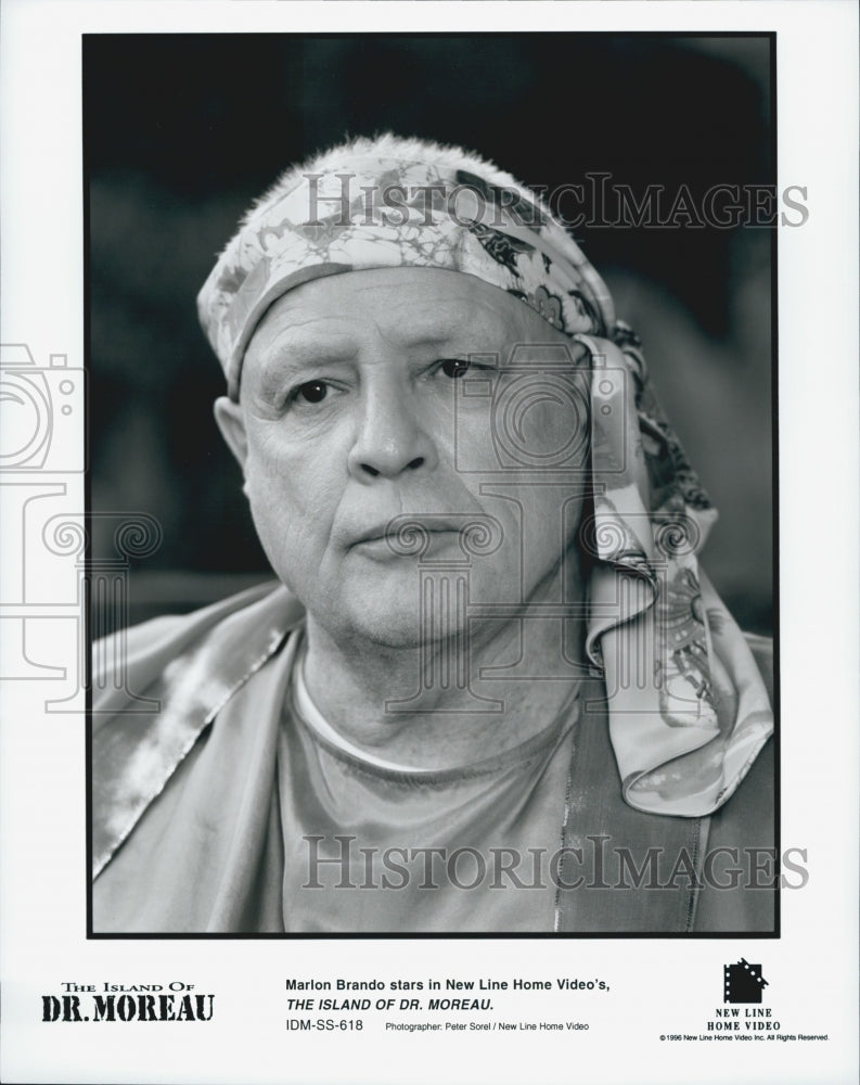 1996 Press PhotoMArlon Brando in &quot;The Island of Dr Moreau&quot; - Historic Images