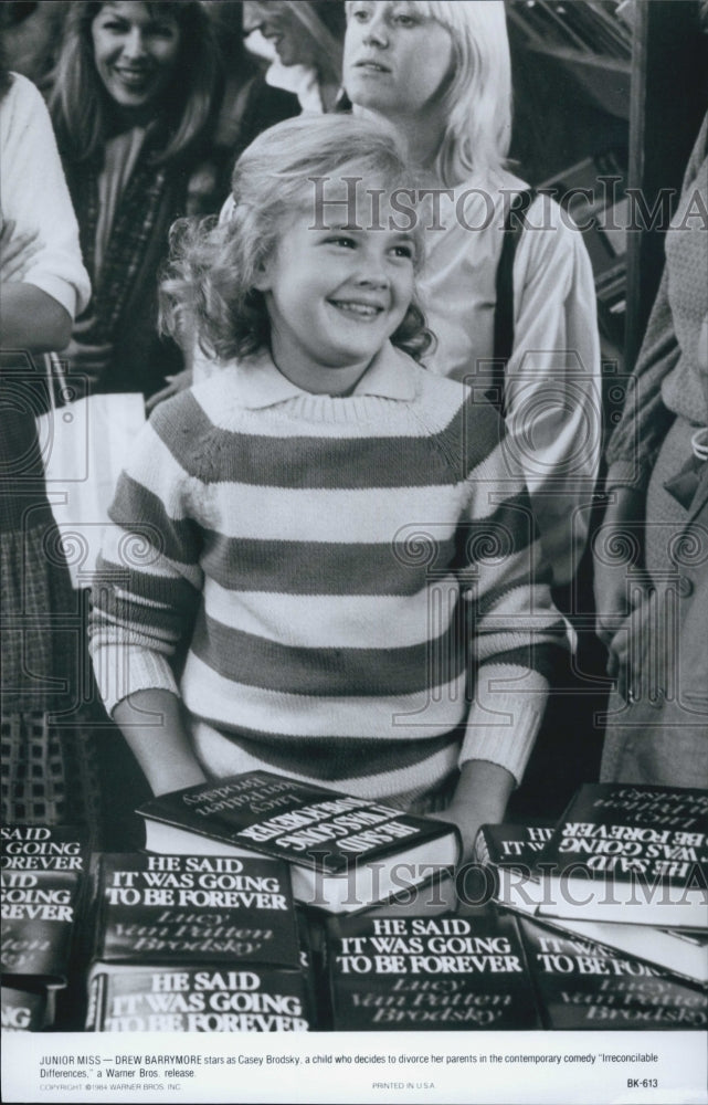 1984 Press Photo Drew Barrymore in &quot;Irreconcilable Differences&quot; - Historic Images