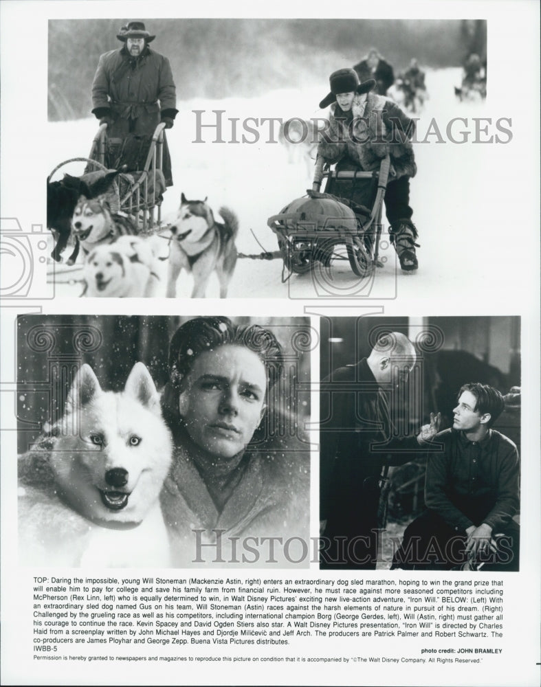 1994 Press Photo Scenes in film "Iron Will" - Historic Images