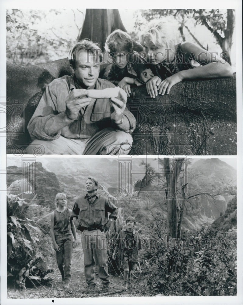 1990 Press Photo   Sam Neill,Laura Dern in "Jurassic Park" - Historic Images