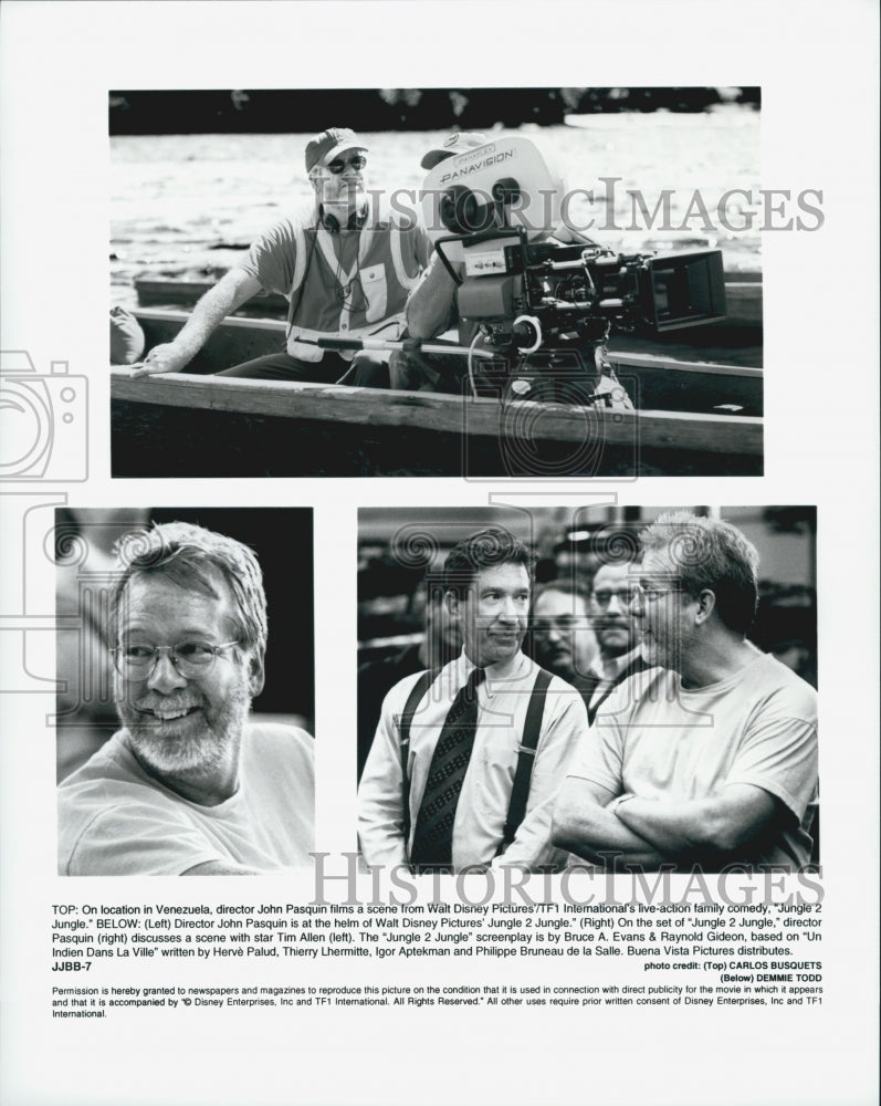 1997 Press Photo  "Jungle 2 Jungle"Tim Allen,Martin Short,dir,Pasquin - Historic Images