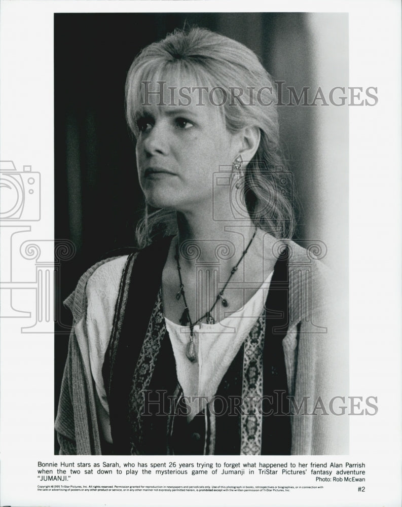 1995 Press Photo &quot;Jumanji&quot; Bonnie Hunt - Historic Images