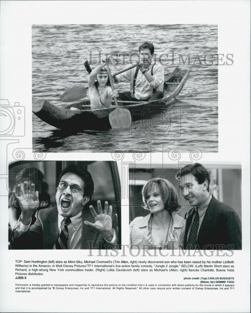 1997 Press Photo &quot;Jungle 2 Jungle&quot;S Huntington,Tim Allen,J Williams, - Historic Images