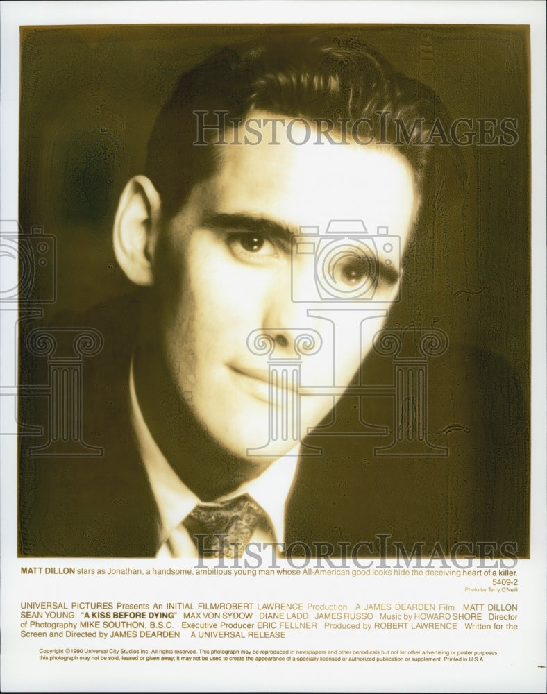 1990 Press Photo  "A Kiss Before Dying" Matt Dillon - Historic Images