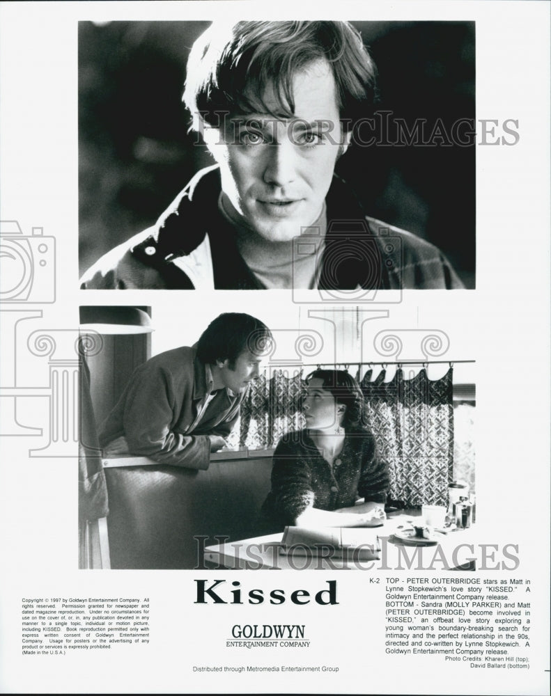 1997 Press Photo  "Kissed" Peter Outerbridge & Molly Parker - Historic Images