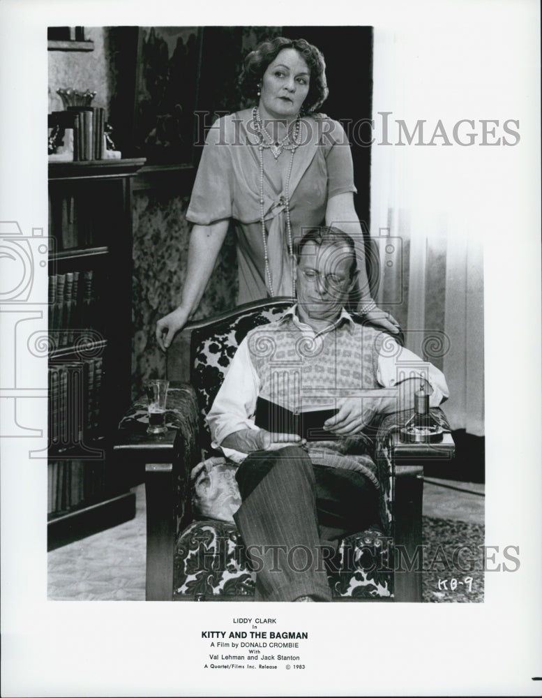 1983 Press Photo Actress Liddy Clark in &quot;Kitty and the Bagman&quot; - Historic Images