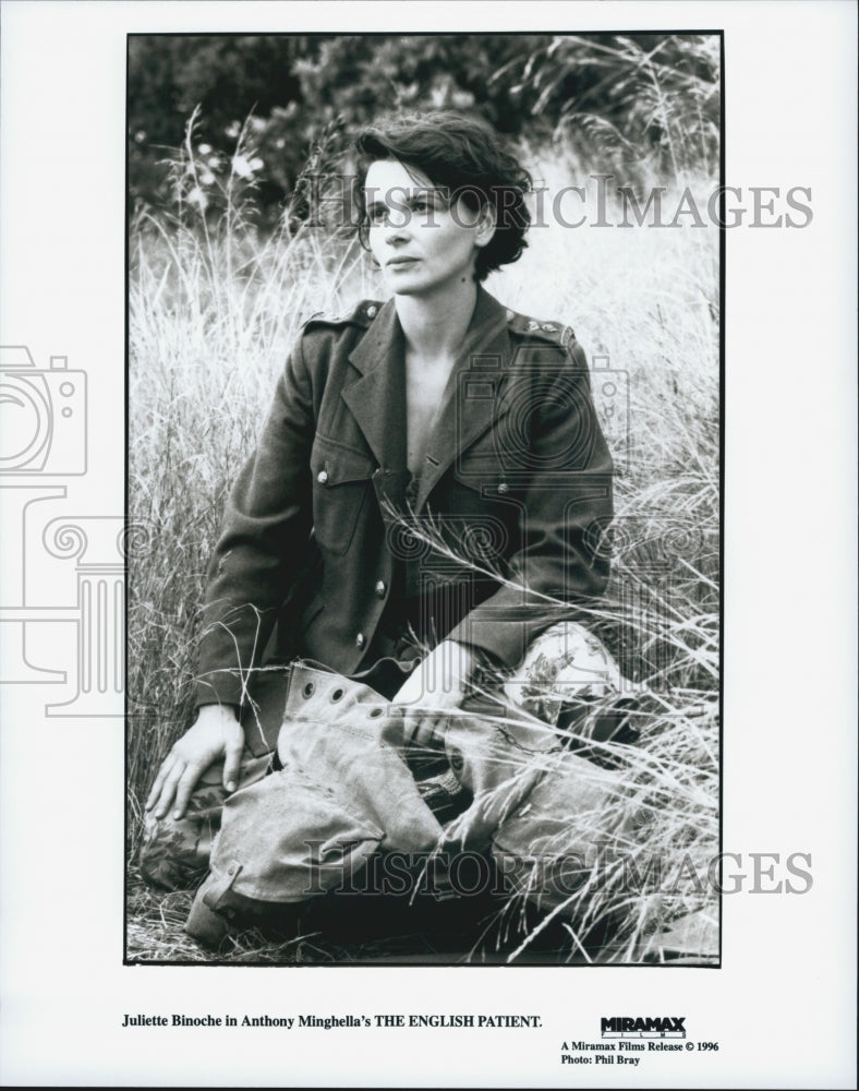 1996 Press Photo Juliette Binoche Stars In The English Patient - Historic Images