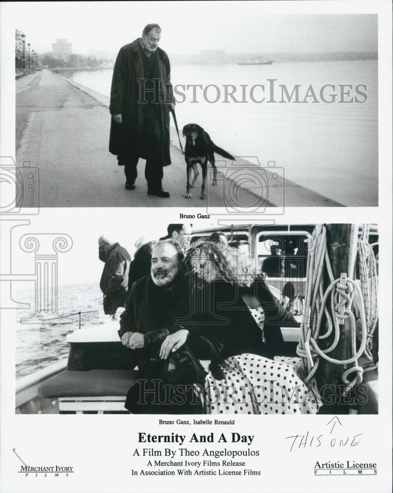 1998 Press Photo Bruno Ganz, Isabelle Renauld &quot;Eternity And A Day&quot; - Historic Images