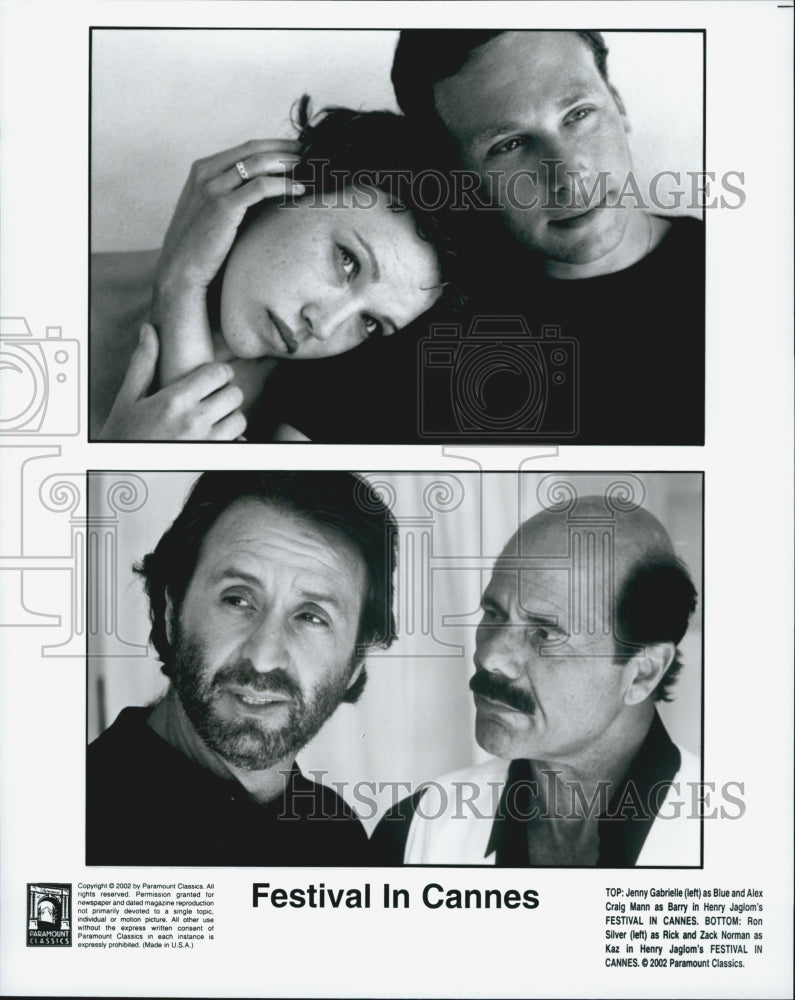 2002 Press Photo Jenny Gabrielle, Alex Craig Mann "Festival In Cannes" - Historic Images