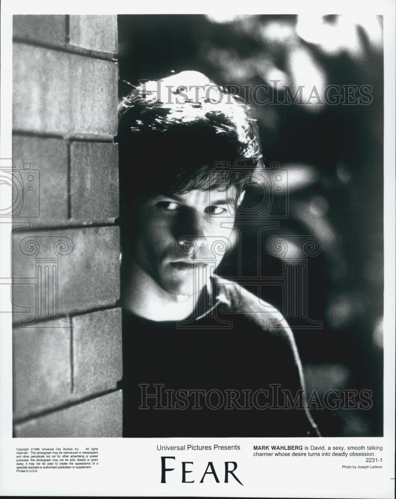 1996 Press Photo Mark Wahlberg "Fear" - Historic Images