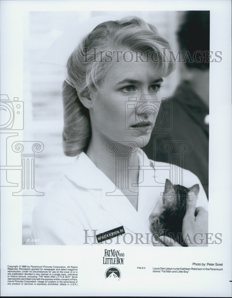 1989 Press Photo Actress Laura Dern in &quot;Fat Man and Little Boy&quot; - Historic Images