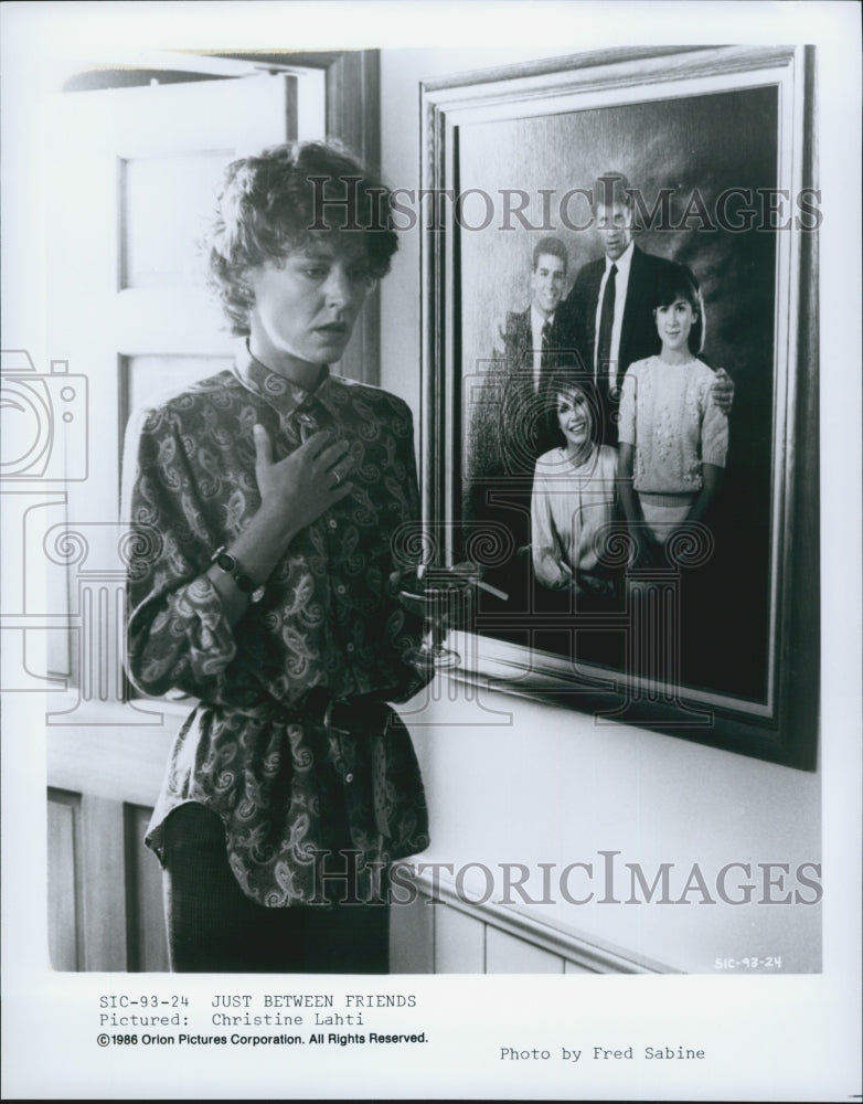 1986 Press Photo Actress Christine Lahti Starring In Film &quot;Just Between Friends&quot; - Historic Images