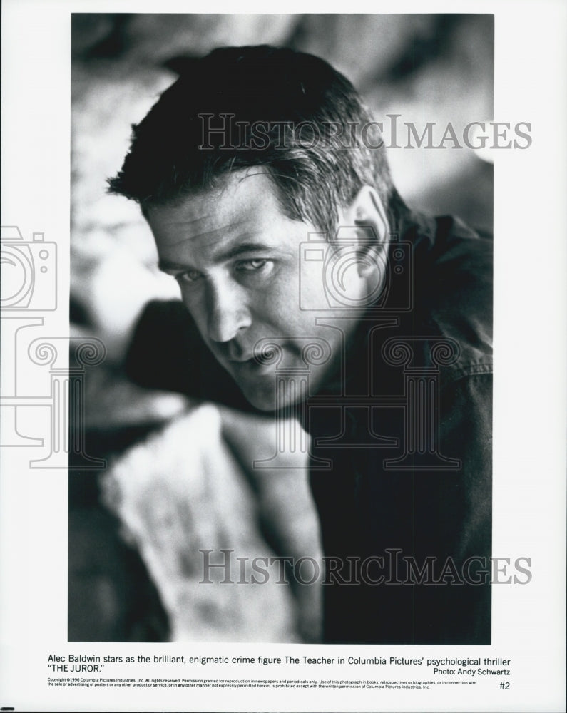 1996 Press Photo Alec Baldwin Stars In The Juror - Historic Images