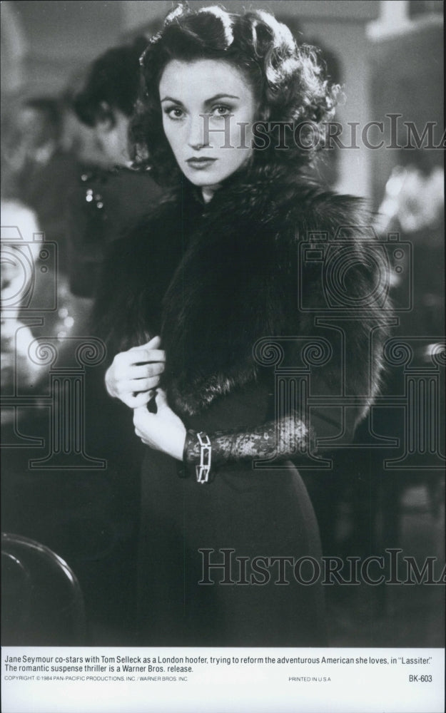 1984 Press Photo Actress Jane Seymour Starring In Thriller Film &quot;Lassiter&quot; - Historic Images