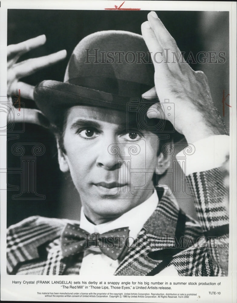1980 Press Photo Actor Frank Langella Starring In Film "Those Lips, Those Eyes" - Historic Images