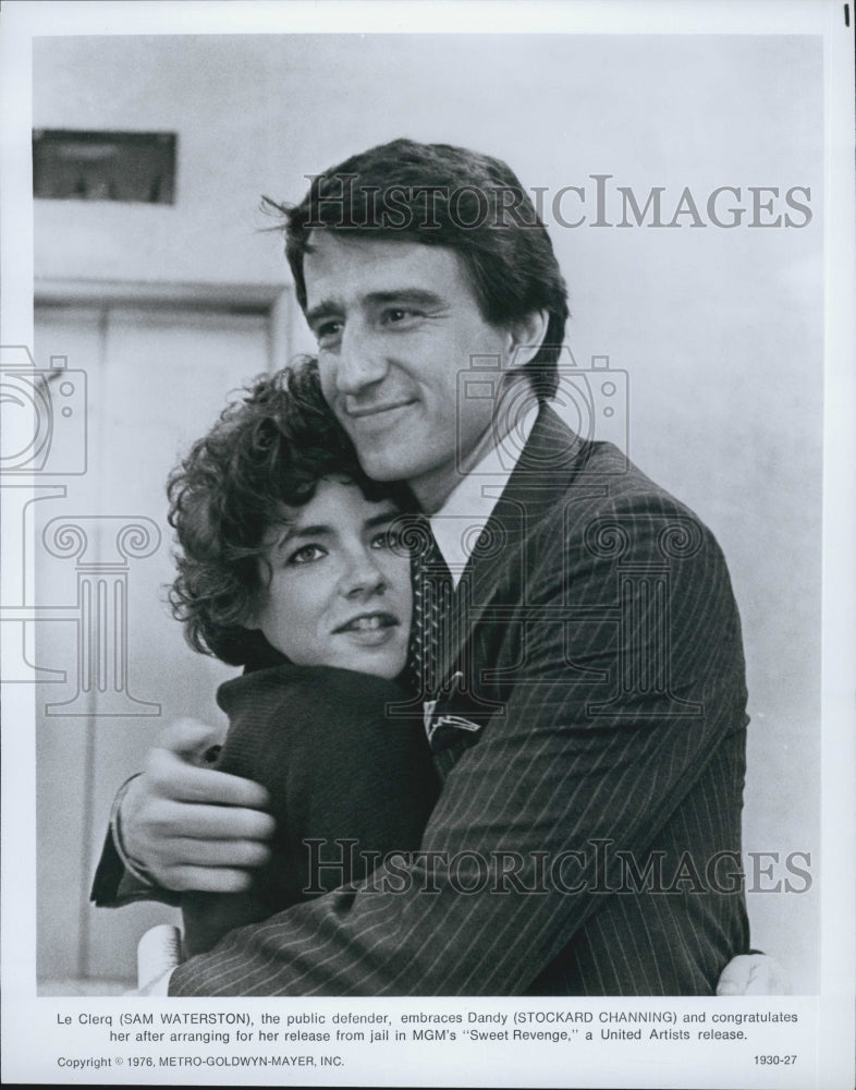 1976 Press Photo Sam Waterston Stockard Channing in "Sweet Revenge" - DFPG08901 - Historic Images