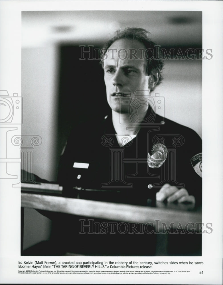 1991 Press Photo &quot;The Taking of Beverly Hills&quot; Matt Frewer - Historic Images