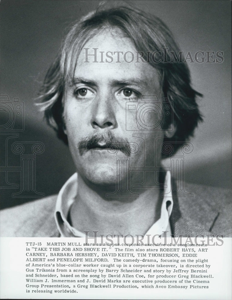 1981 Press Photo Martin Mull in &quot;Take This Job and Shove It&quot; - Historic Images