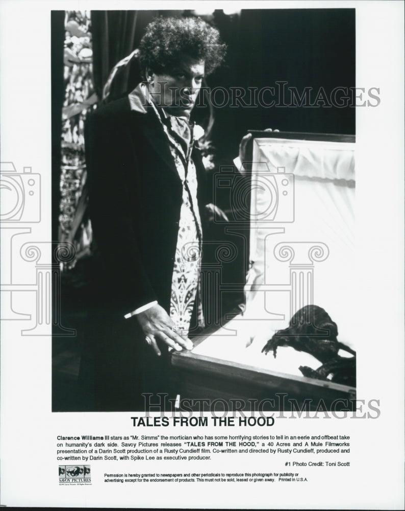 1995 Press Photo Actor Clarence Williams III Starring In "Tales From The Hood" - Historic Images