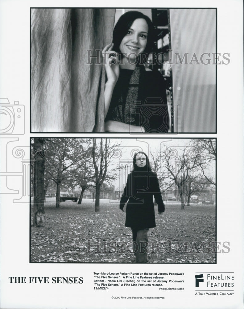 2000 Press Photo Mary-Louise Parker and Nadia Litz in "The Five Senses" - Historic Images