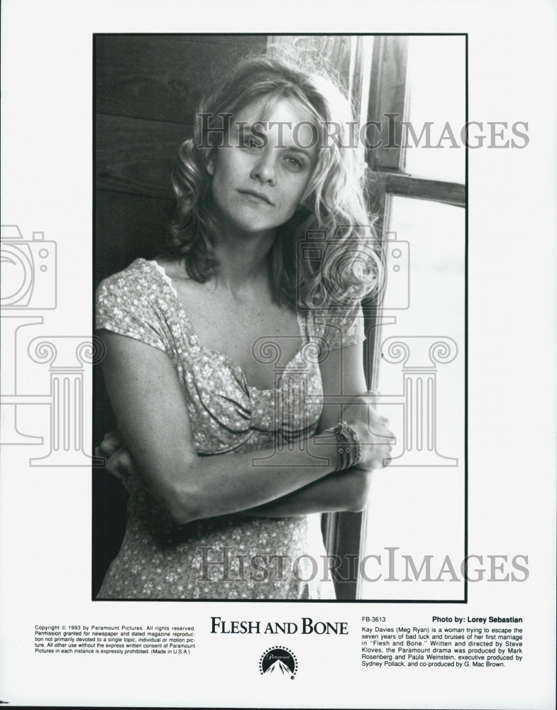 1993 Press Photo Meg Ryan in "Flesh and Bone" - Historic Images