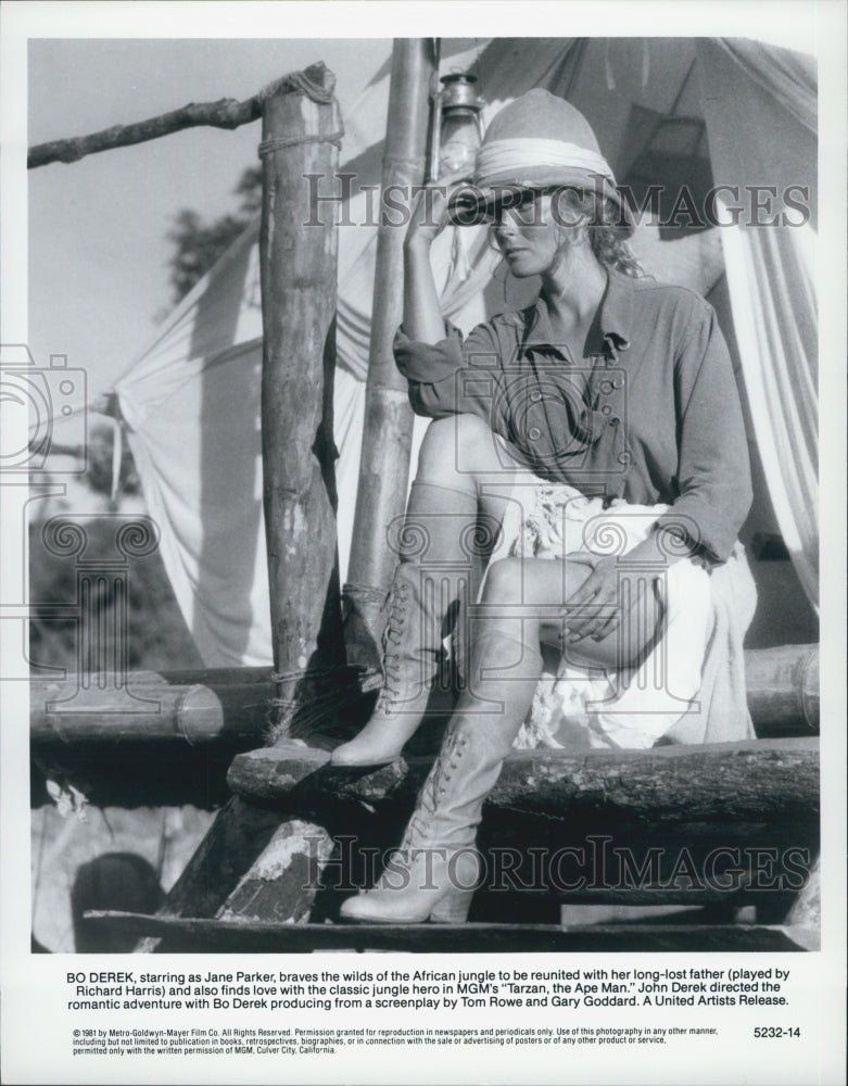 1981 Press Photo Bo Derek in "Tarzan, The Ape Man" - Historic Images