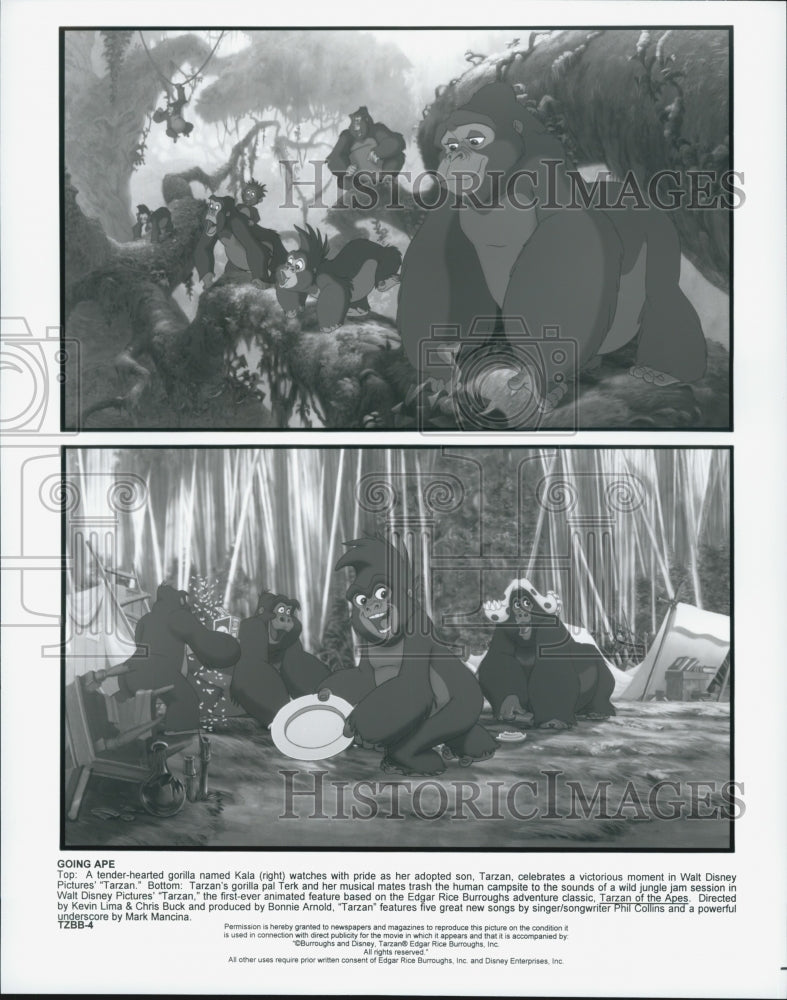 Press Photo Animated Disney Feature &quot;Tarzan&quot; Kevin Lima Chris Buck - Historic Images