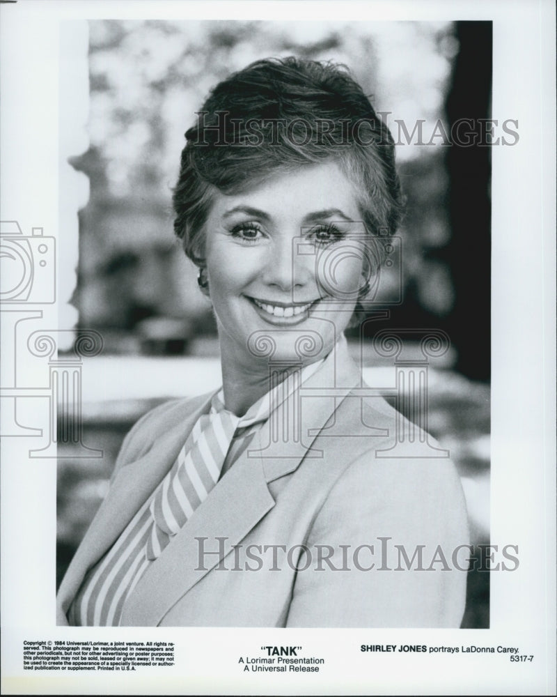 1984 Press Photo Shirley Jones Actress In &quot;Tank&quot; Film - Historic Images