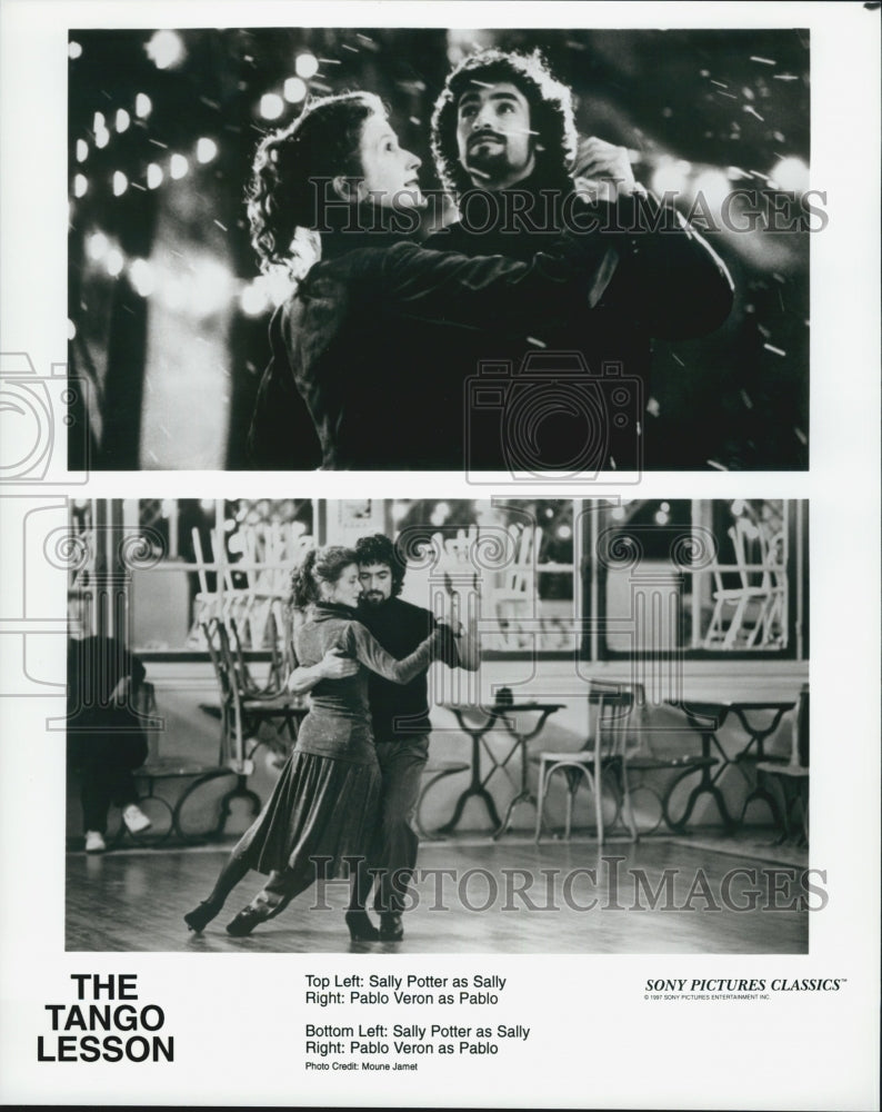 1997 Press Photo Sally Potter and Pablo Veron in &quot;The Tango Lesson&quot; - Historic Images