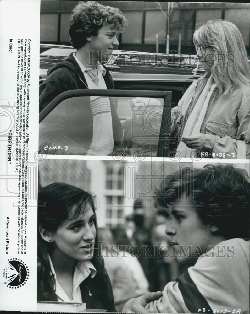 1984 Press Photo Sarah Jessica Parker and Christopher Collet in "Firstborn" - Historic Images