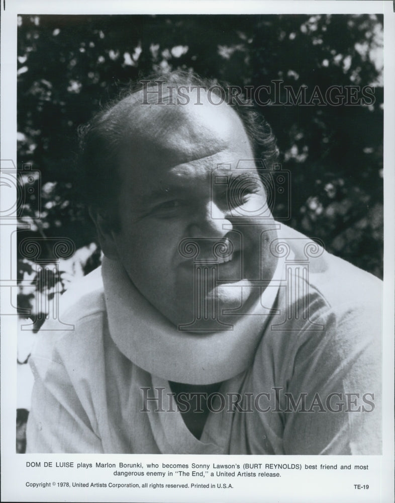 1978 Press Photo Dom De Luise in "The End" - Historic Images
