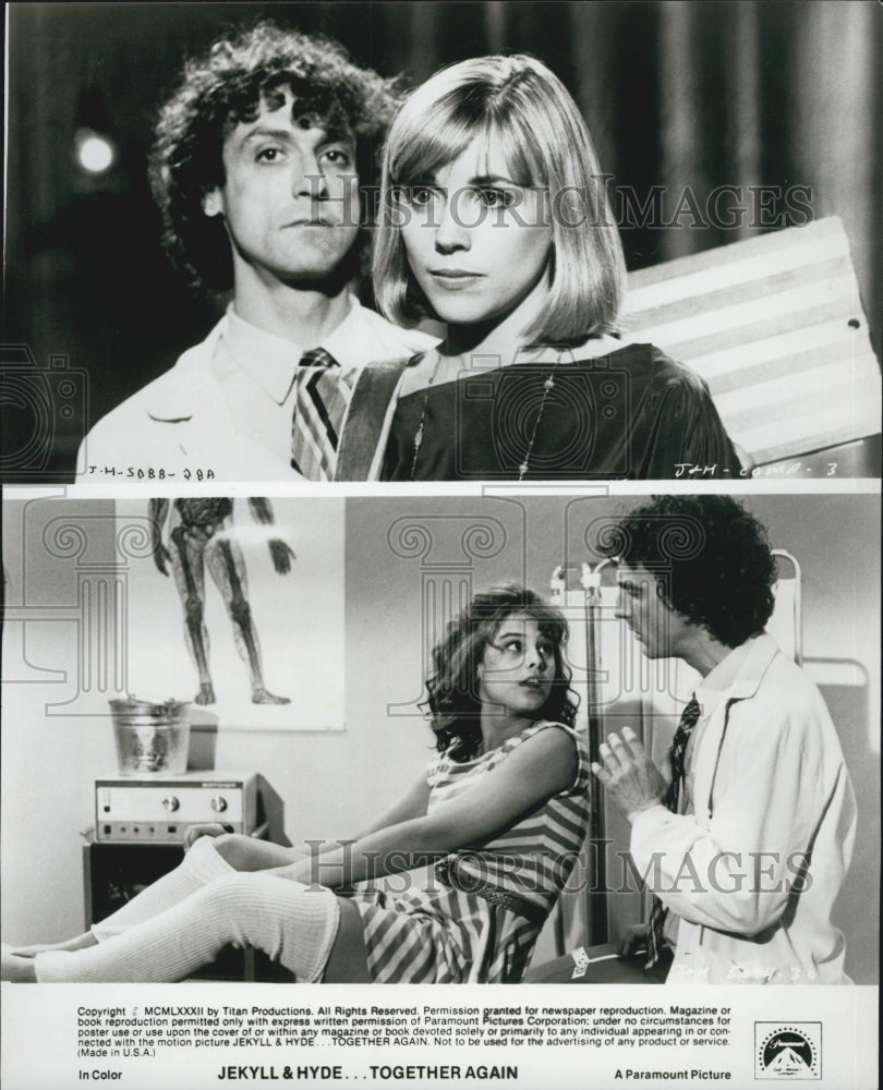 1982 Press Photo Scene's From Jekyll & Hyde Together Again - Historic Images