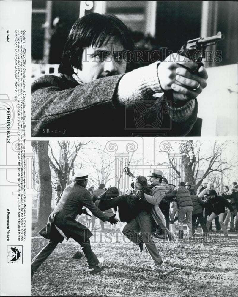 1982 Press Photo  "Fighting Back" Tom Skeritt &  Michael Sarrazin - Historic Images