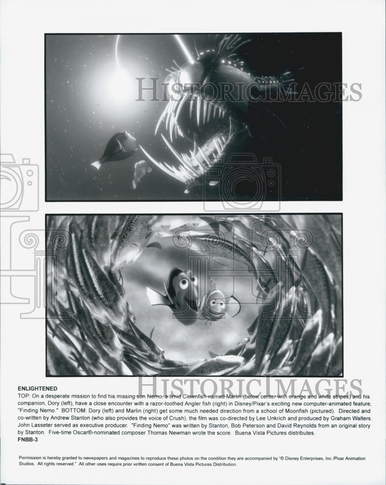 2005 Press Photo Disney Pixar Animated Film &quot;Finding Nemo&quot; - Historic Images