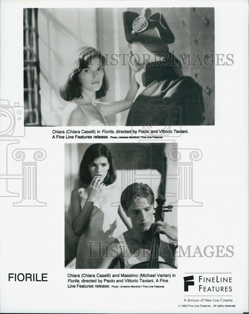 1993 Press Photo Chiara Caselli and Michael Vartan in "Fiorile" - Historic Images