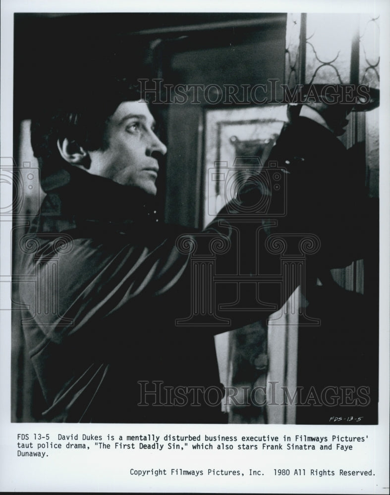 1980 Press Photo &quot;The First Deadly Sin&quot; Film Actor David Dukes - Historic Images