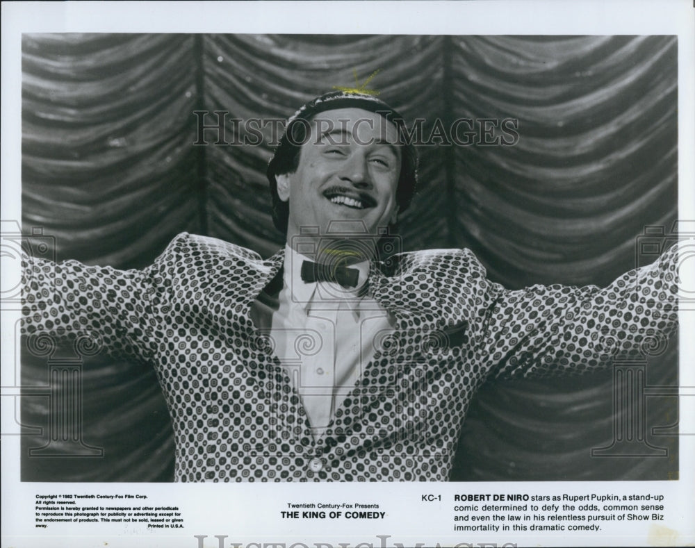 1983 Press Photo Robert De Niro Stars In The King Of Comedy - Historic Images