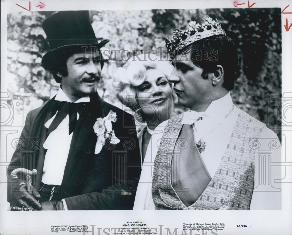 1967 Press Photo "King Of Hearts" Actor Alan Bates - Historic Images