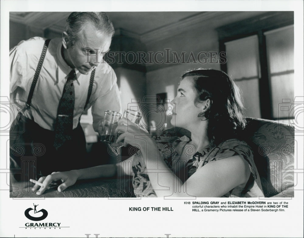 1997 Press Photo  &quot;King of the Hill&quot;Spaulding Gray,Elizabeth McGovern - Historic Images