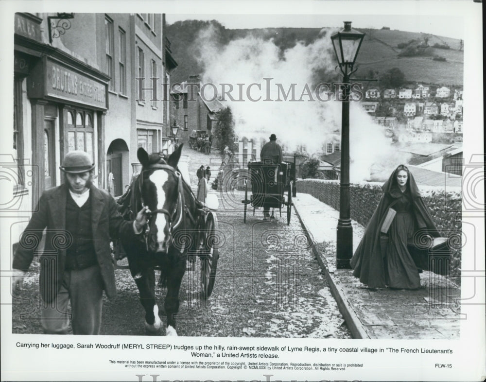 1981 Press Photo Meryl Streep in "The French Lieutenant's Woman" - Historic Images