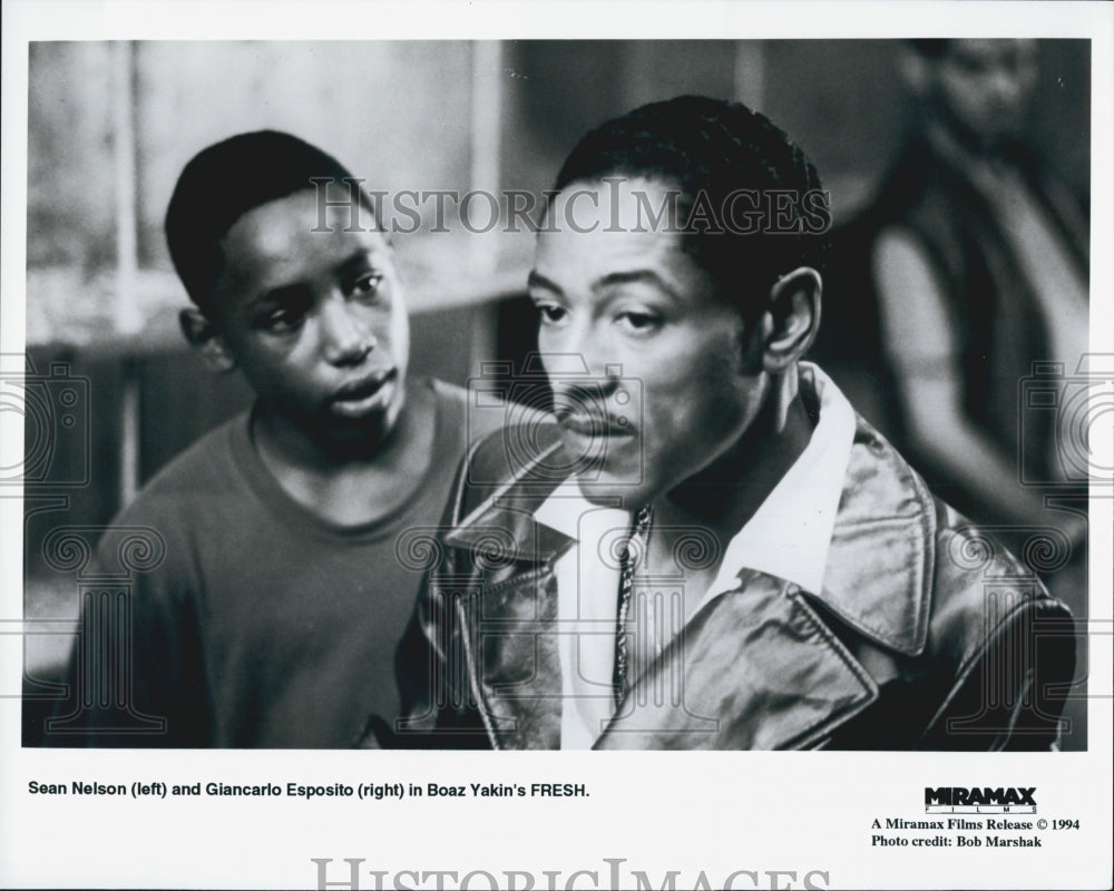 1994 Press Photo Sean Nelson and Giancarlo Esposito in "Fresh" - Historic Images