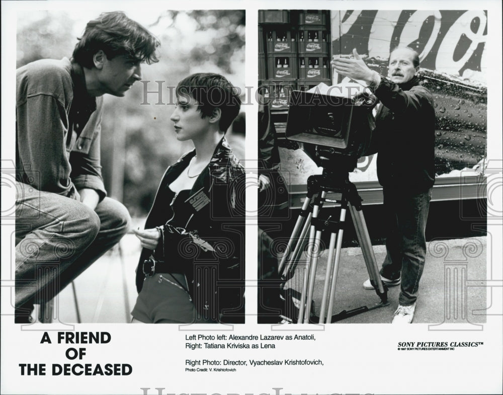 1997 Press Photo Alexandre Lazarev & Tatiana Kriviska "A Friend of the Deceased" - Historic Images