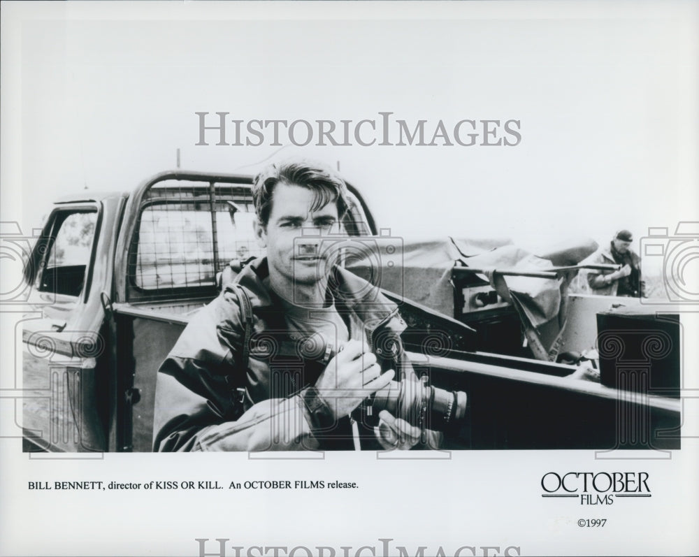 1997 Press Photo Bill Bennett, director of &quot;Kiss or Kill&#39; - Historic Images