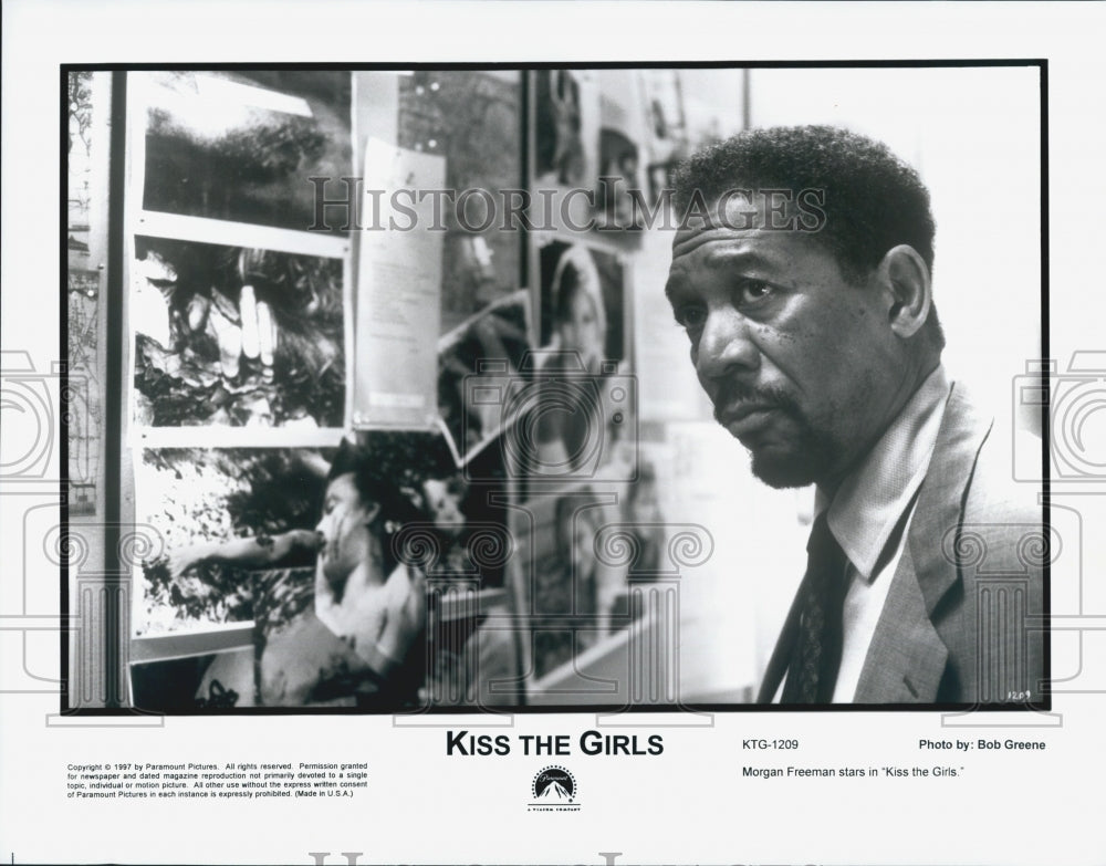 1997 Press Photo  &quot;Kiss The Girls&quot; Morgan Freeman - Historic Images