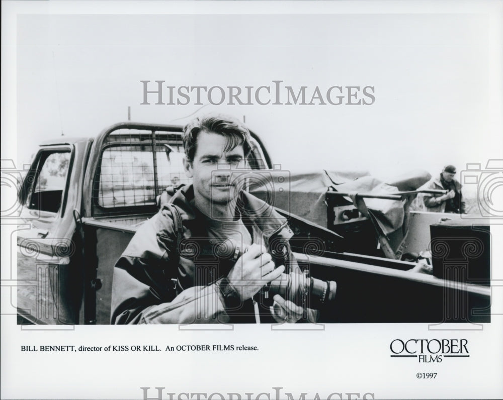 1997 Press Photo Bill Bennett, director of "Kiss or Kill" - Historic Images