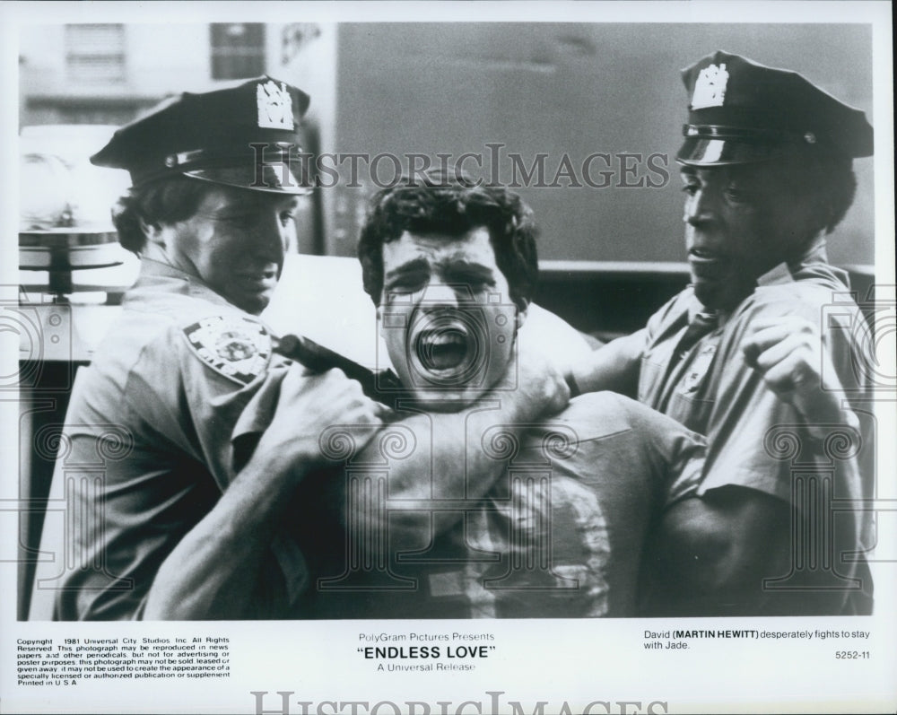 1981 Press Photo  "Endless Love" Martin Hewitt - Historic Images