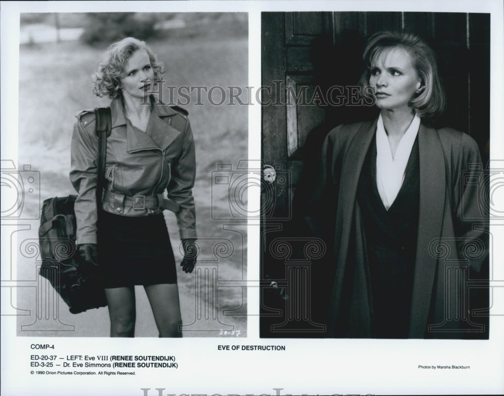 1990 Press Photo Renee Soutendijk in &quot;Eve of Destruction&quot; - Historic Images