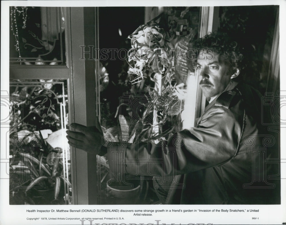 1978 Press Photo  &quot;Invasion of the Body Snatchers&quot;Donald Sutherland - Historic Images