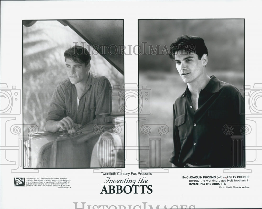 1997 Press Photo  "Inventing the Abbotts" Joaquin Phoenix,Billy Crudup - Historic Images